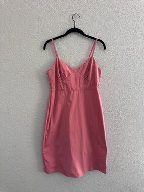 Vintage GAP Pink Slip Dress Size 8 Spaghetti Strap Midi Minimalist Y2K